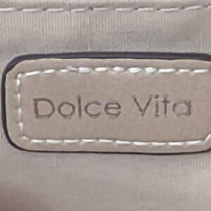 DOLCE VITA LARGE TAN LEATHER PURSE, LARGE INNER POCKET